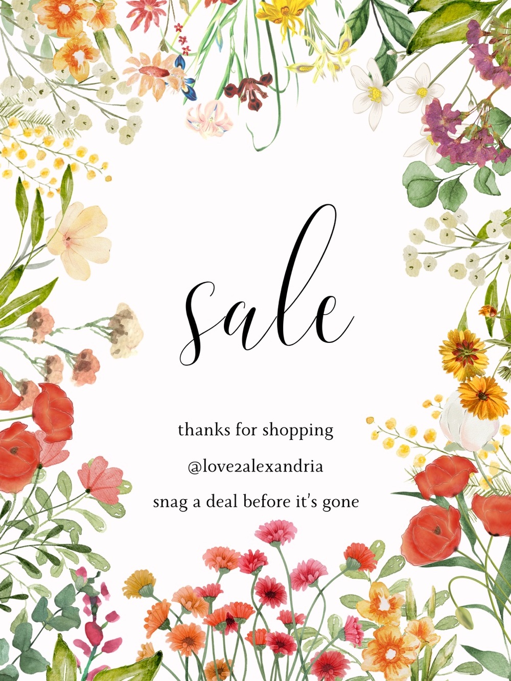 🌷 SPRING SALE 🌷 ENDS 5/8